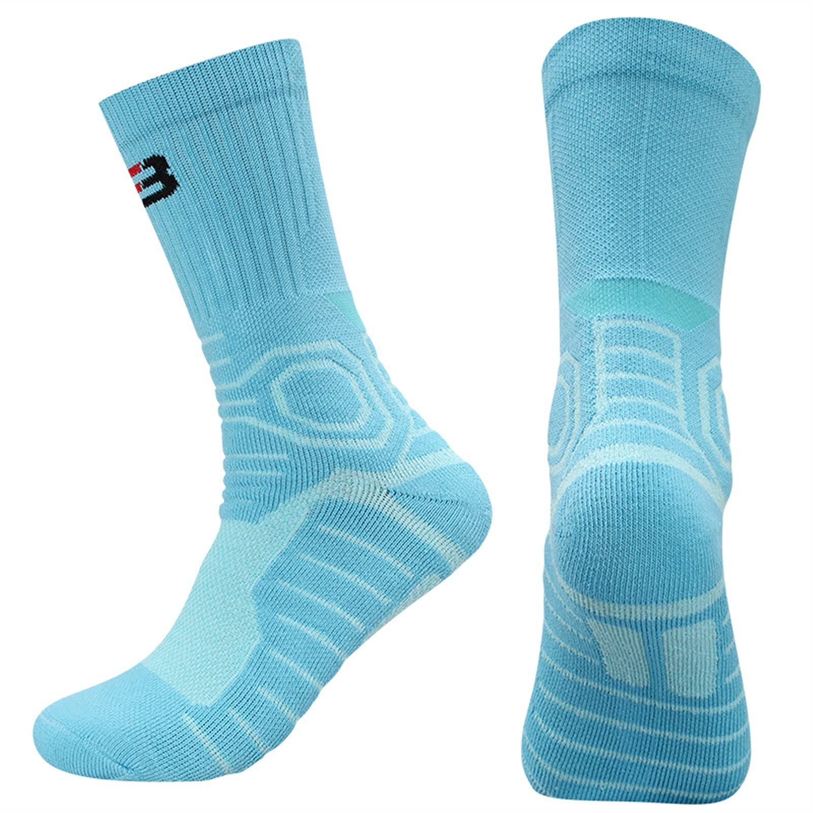 Hombres Deportes Elite Baloncesto Calcetines al Aire Libre Fitness Senderismo Ciclismo Atlético Compresión Toalla de algodón Toalla Termal Calcetines Termal Running Socks