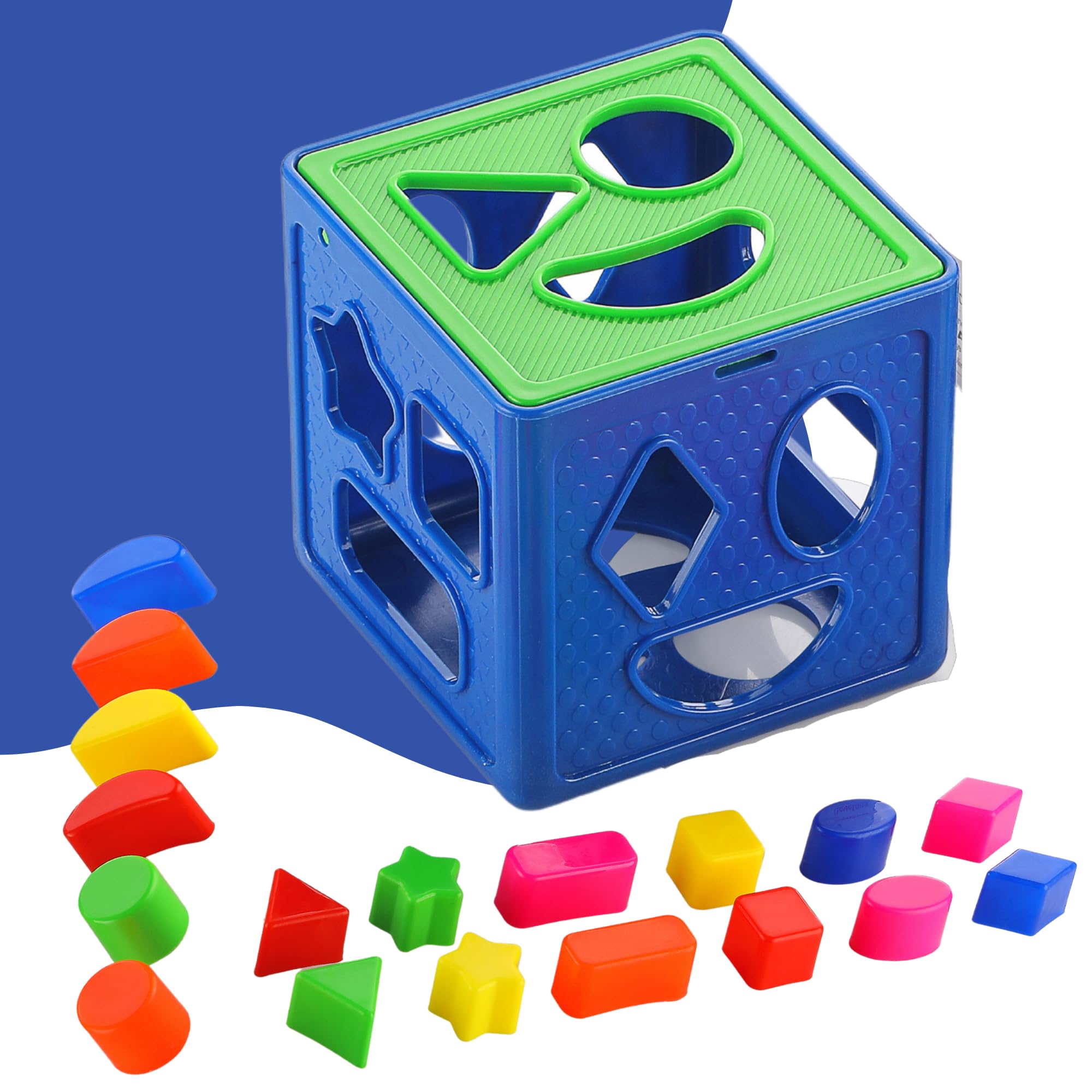 Lefan® Plastic Geometric Puzzle Stacker Shape Sorter Cube Stacking Set Kids Games Age 3+ Activity Toys Creative Buildings Bricks & Blocks Learning Gift Boys Girls (B0CP2HNT51) Amazon Price History, Amazon Price Tracker