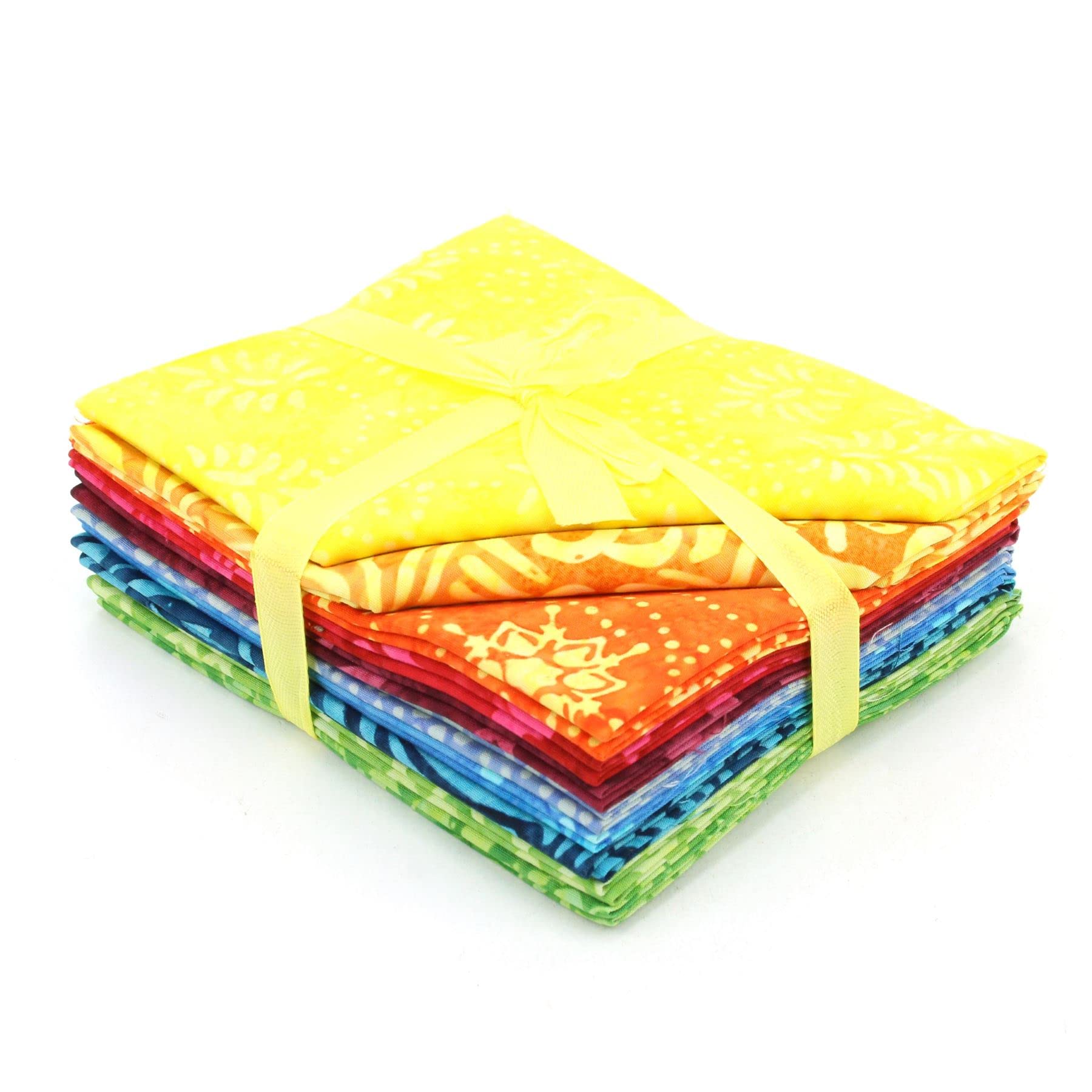 LOUDelephant Cotton Batik Pre Cut Fabric Bundles - Mini Fat Quarter - 048