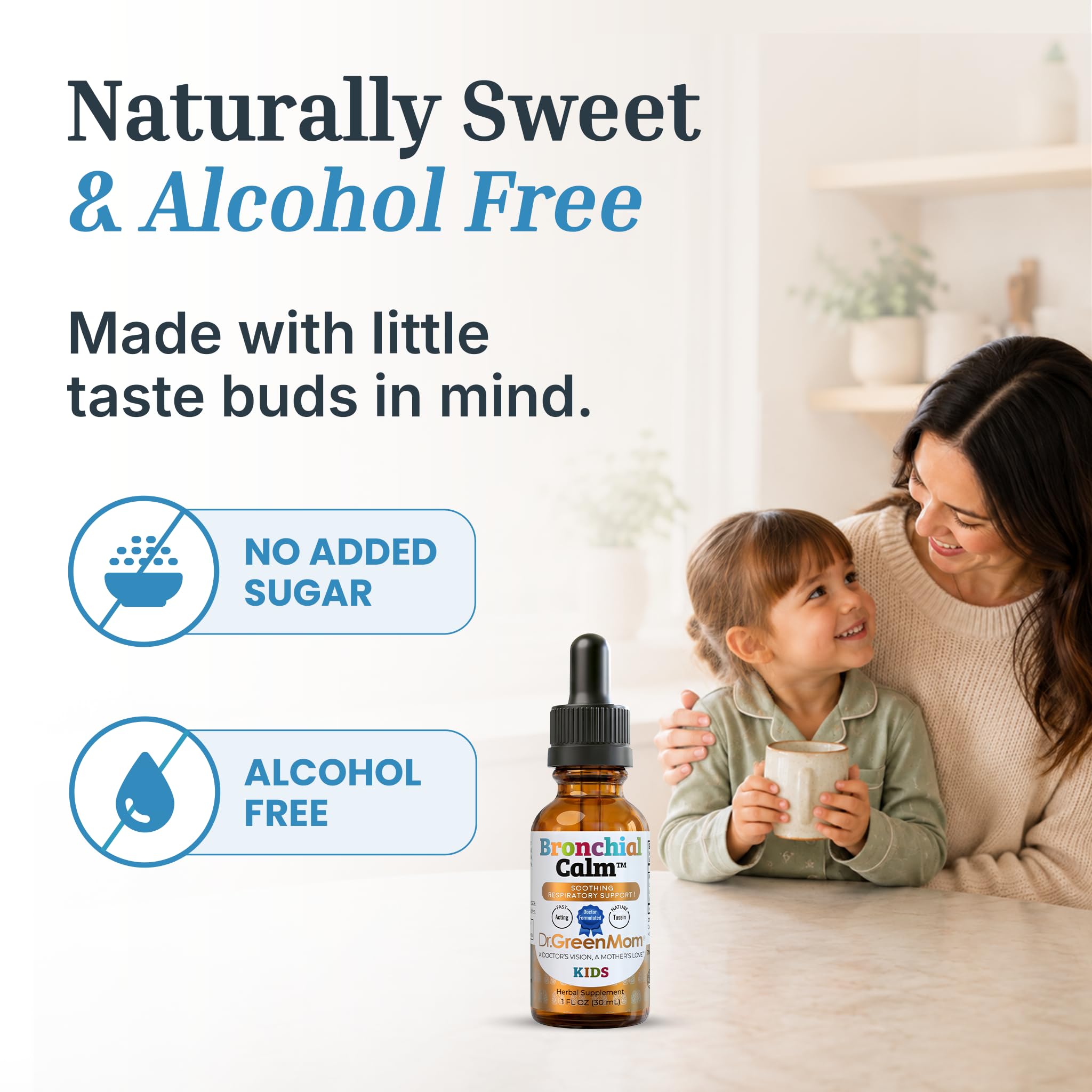 Kids Cold, Flu & Allergy Support — Bronchial Calm — Herbal Immune Liquid Drops for Babies, Toddlers & Children — Natural Cough Care — Drug-Free, Sugar-Free, Non-GMO, 1 fl oz — Amazon image 8