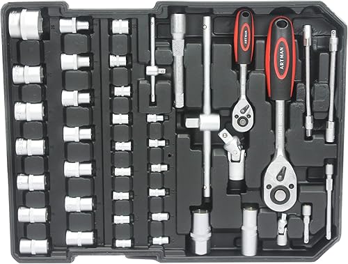 Miniatura 4 de Juego de herramientas resistentes de 899 piezas con ruedas rodantes, caja de herramientas de aluminio, juego de herramientas mecánicas, kit de