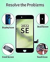Vista 3 de Ayake Reemplazo de pantalla para iPhone SE 2022/SE3, digitalizador táctil y pantalla LCD Asselmbly para iPhone SE 2022 4.7 pulgadas con kits