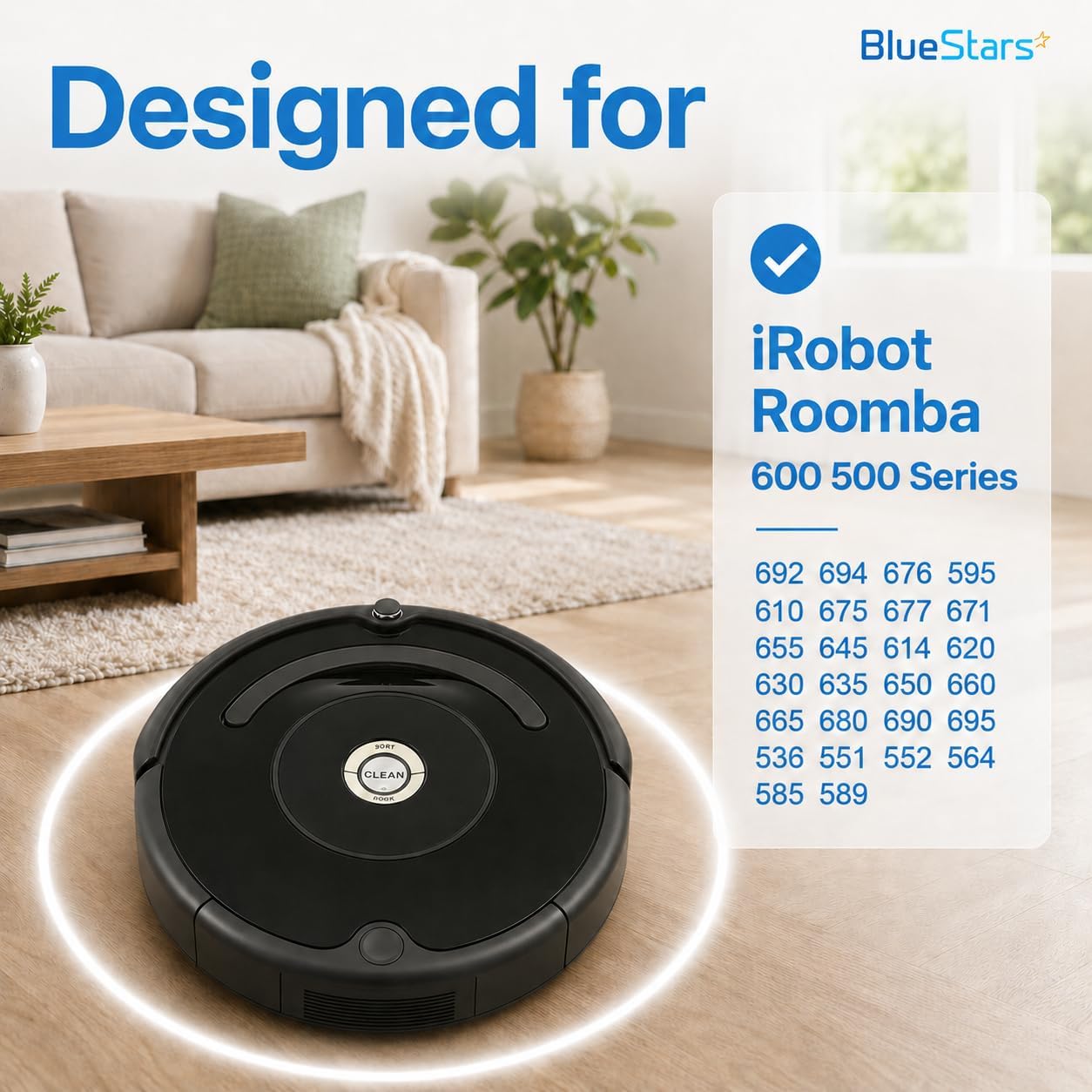 BlueStars Replacement Parts for iRobot Roomba 600 Series 694 500 Series 595 image 4