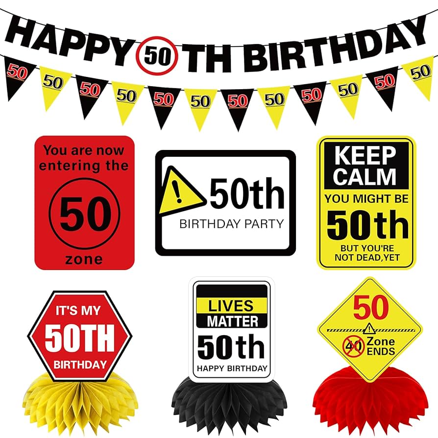 amazon-com-kuxriox-funny-50th-birthday-decorations-for-men-women-yellow-wall-signs-for-50-years-old-birthday-party-supplies-fifty-birthday-caution-logos-on-door-windows-yard-50th-birthday-pennant-banner for Free Printable 40th Birthday Signs Amazon.com: Kuxriox Funny 50th Birthday Decorations for Men Women, Yellow Wall Signs for 50 Years Old Birthday Party Supplies, Fifty Birthday Caution Logos on Door Windows Yard, 50th Birthday Pennant Banner : for Free Printable 40th Birthday Signs
