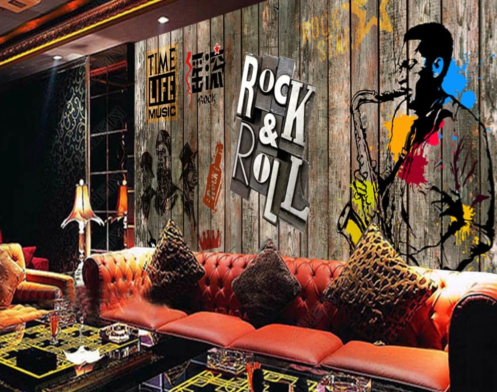 Décoration murale grand format intissé bois pour rénover une pièce - 2