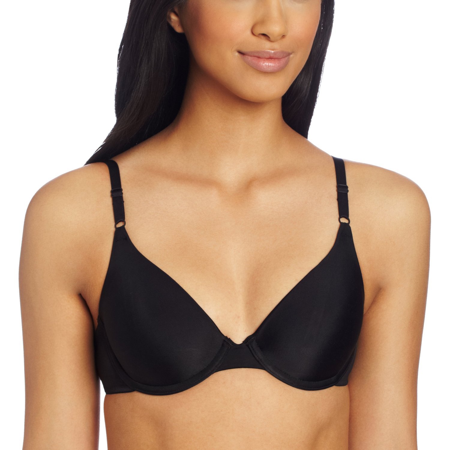 MaidenformWomens One Fab Fit Original Tailored Demi T-Shirt Bra(07959)-Black-36D