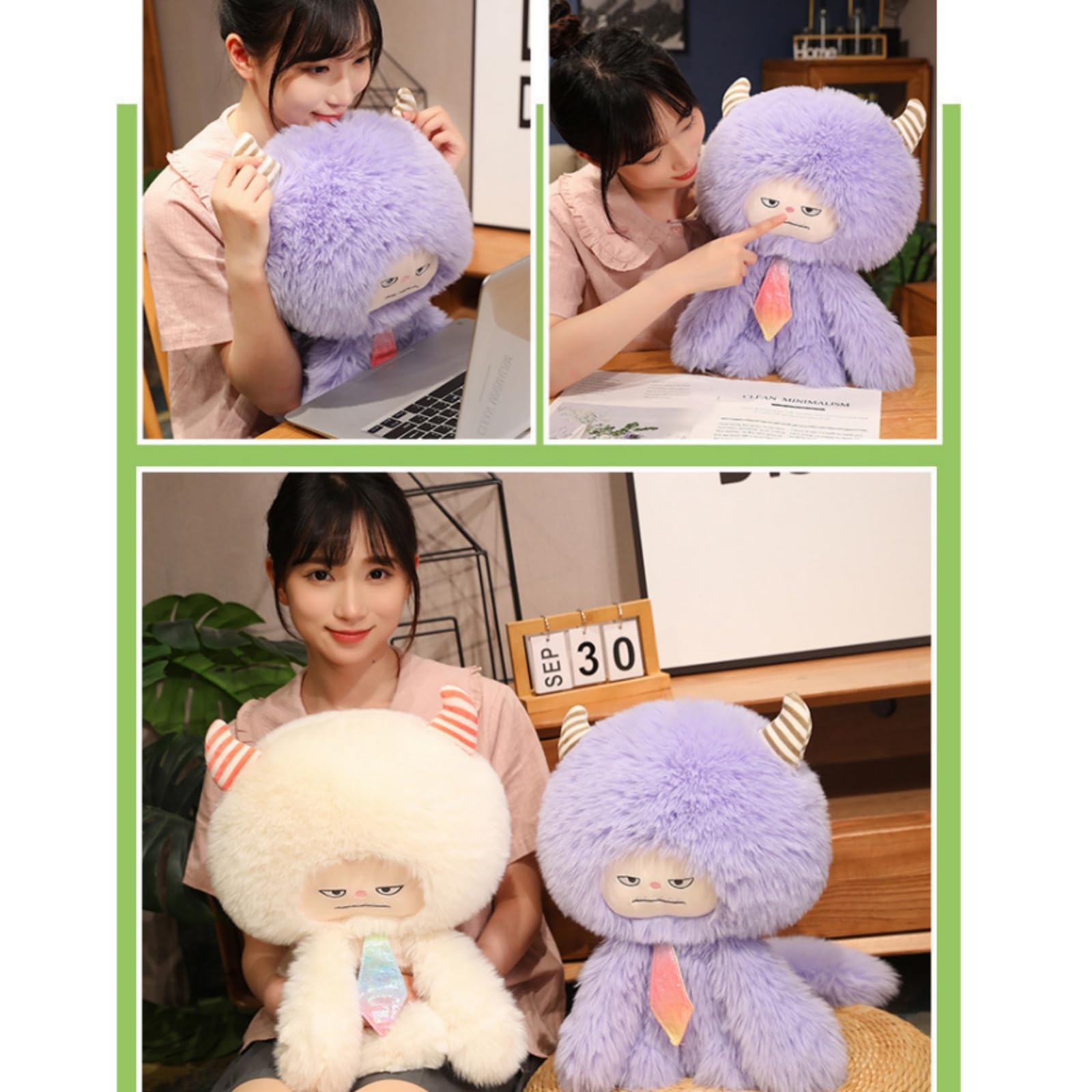 Amazon.co.jp: [Hushan] スノーモンスター ぬいぐるみ 非公式 60cm