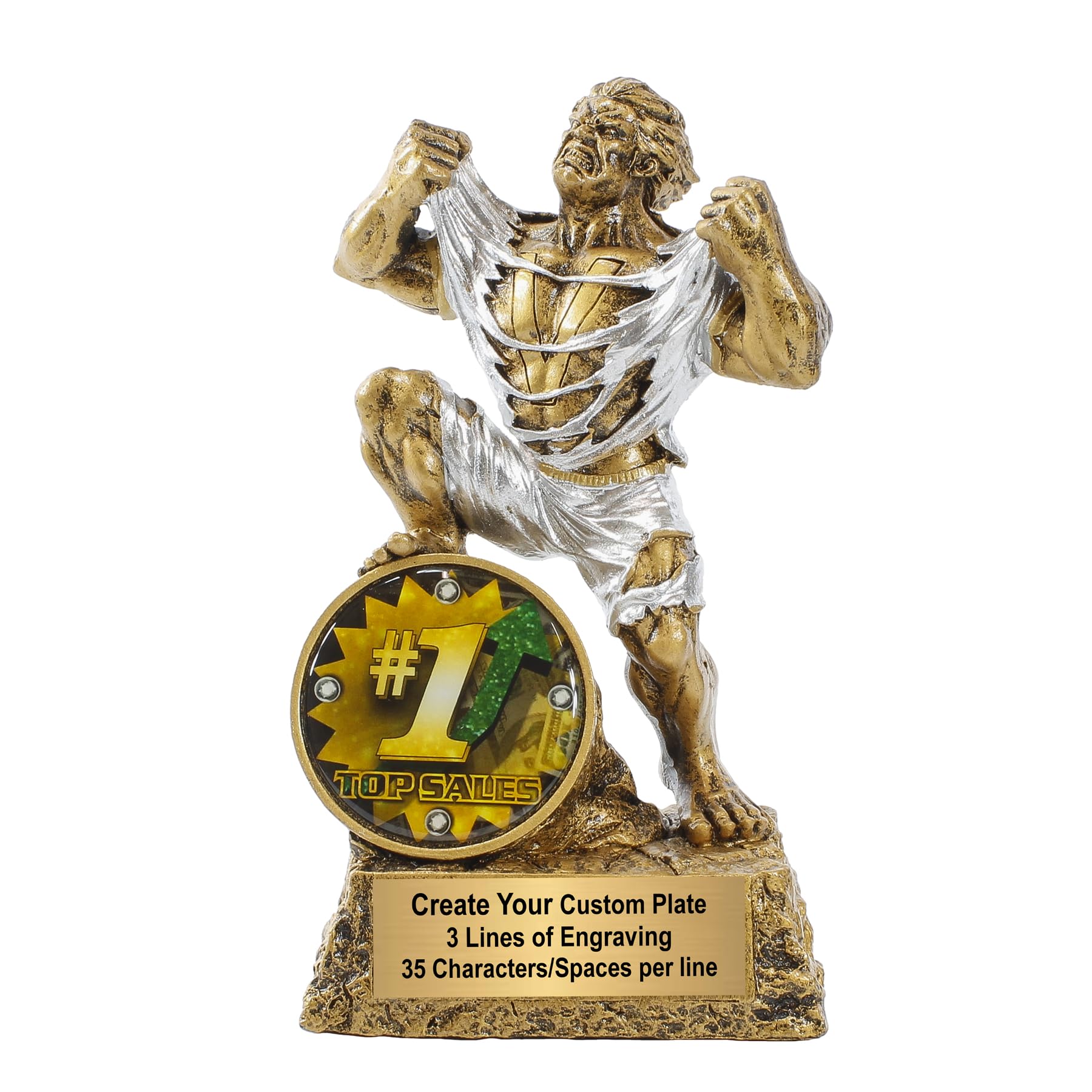 Monster Trophy - 6.75 Inch Tall - Engraved Victory Beast Award with Front Insert - Choose a Style and Make it Your own - Customize Now