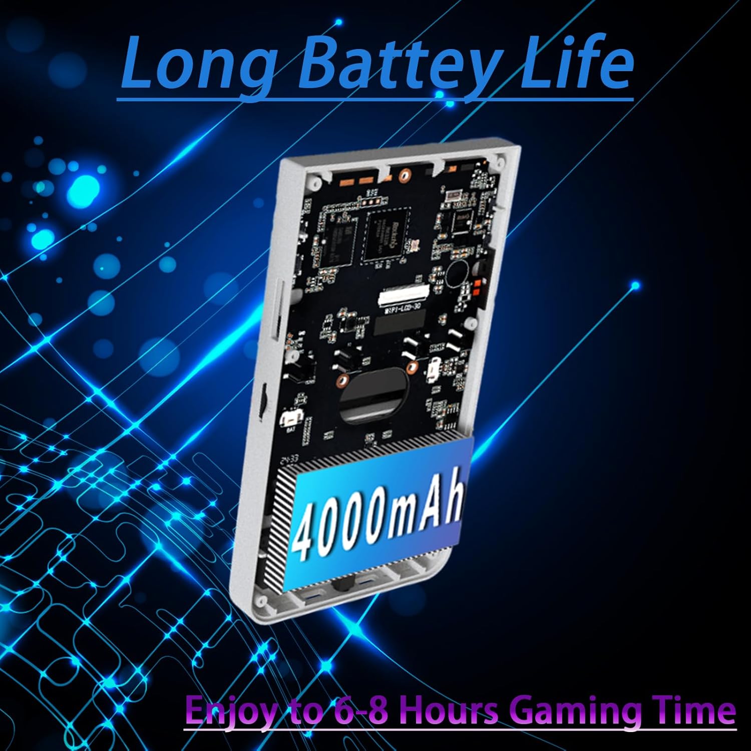 R36MAX Retro Handheld Game Console, 4000mAh Battery with 4 Inch IPS HD Screen, 64GB TF Card Built-in 18,000+ Classic Game Portable Pocket Arcade(Transparent Black) - Image 3