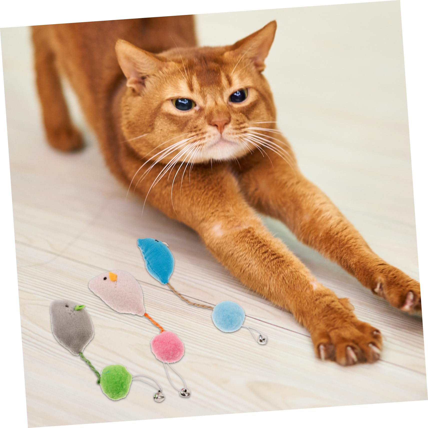 BESPORTBLE Lot De 6 Souris pour Chat avec Matériau Sûr Jouet Compact pour Chaton pour Jouer Et Faire De Lexercice