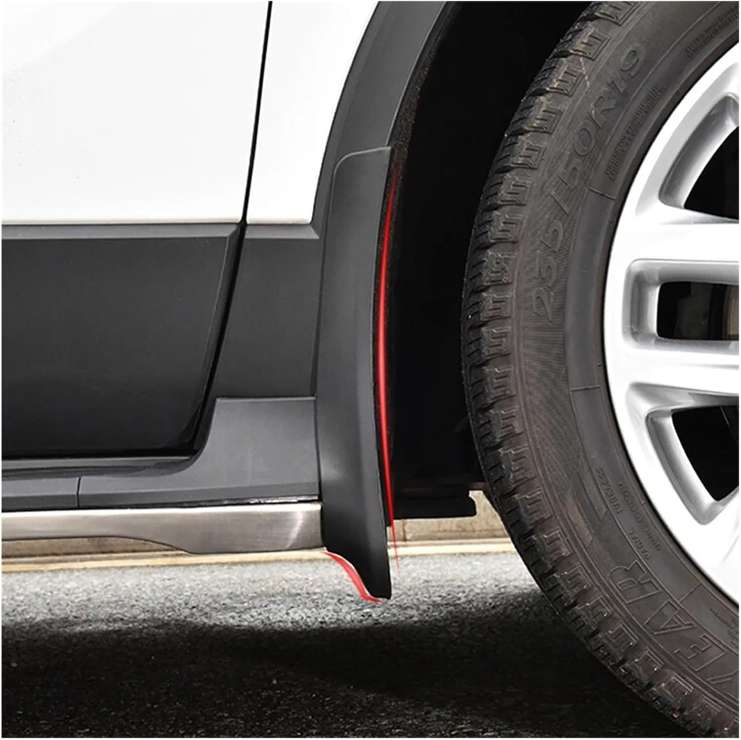 Car Styling Car Mud Flaps Splash,Compatible For Changan Hunter Plus 2023 2024 Guard Mudguards MudFlaps Front Rear Fender Auto Accessories(Without Wheel)