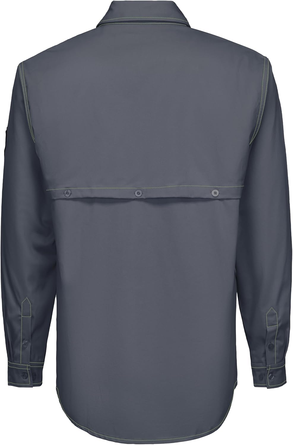 Ubon Men's FR Shirts Lightweight Welding Shirt with Vented Mesh Back, Flame Resistant Work Shirt for Summer