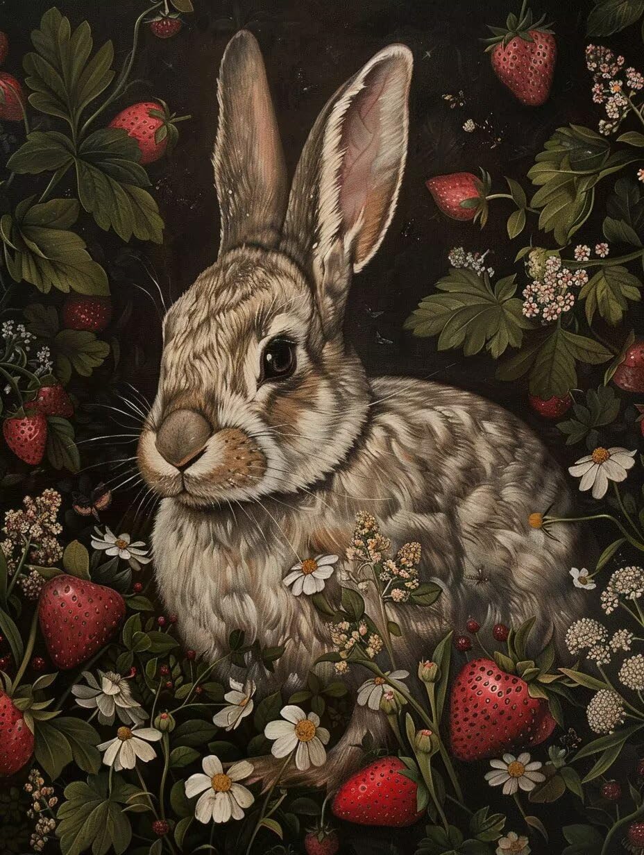 Diamond painting adulte lapin pour décorer votre salon avec un art mural - 8