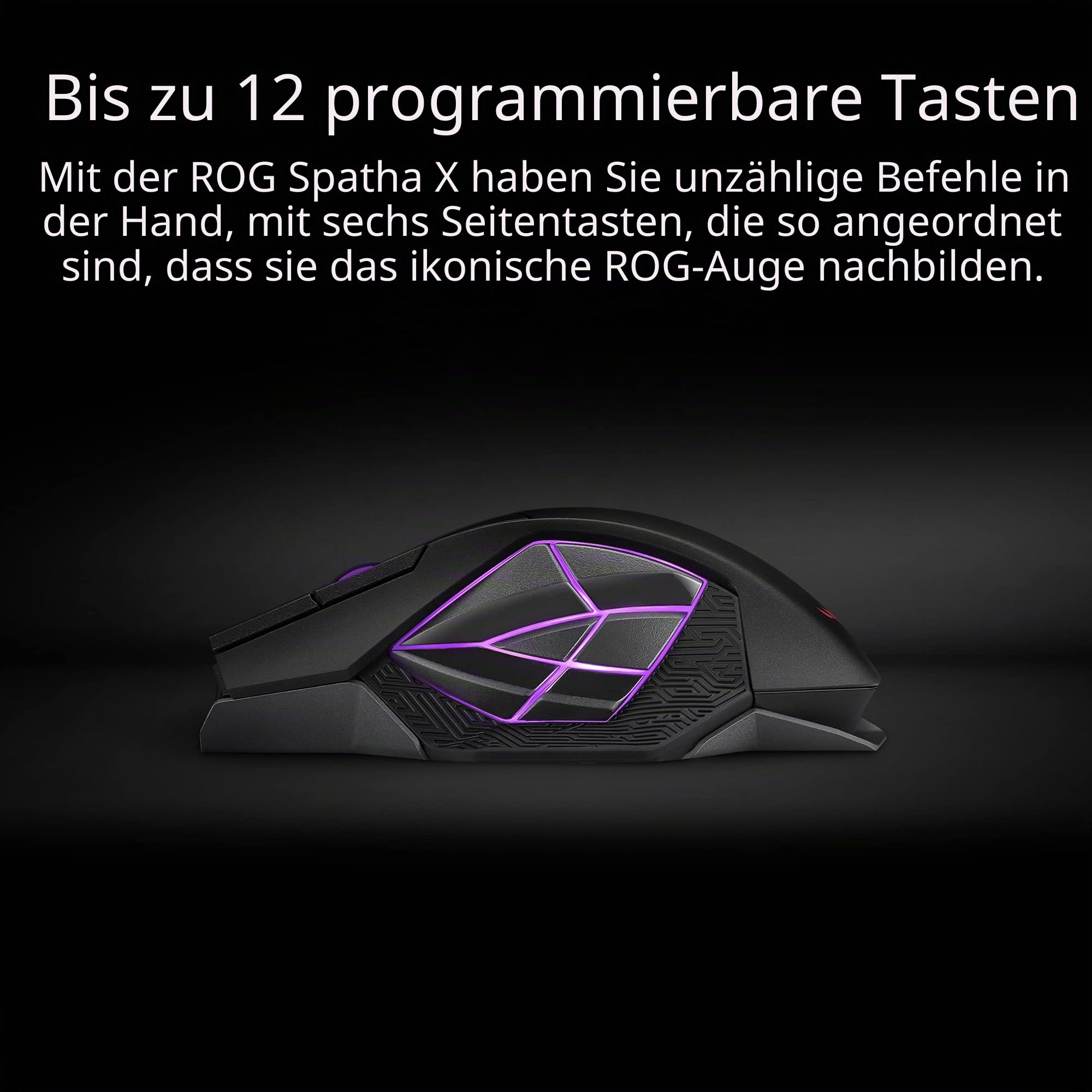 ASUS ROG Spatha X Gaming Maus kabellos 19.000 DPI Aura Sync