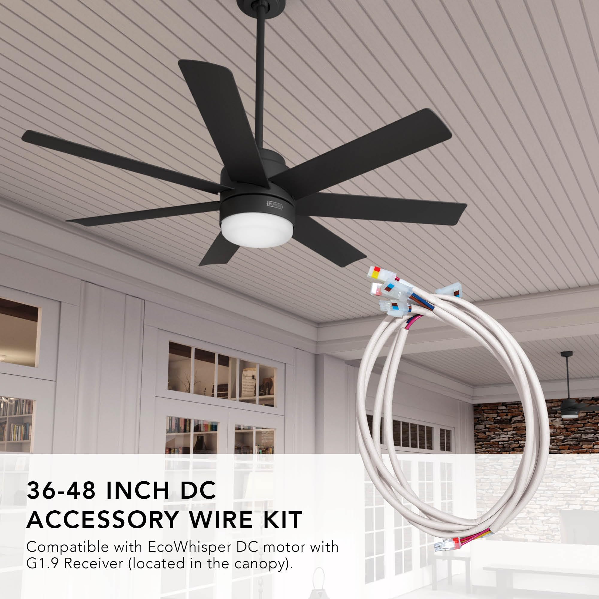 36-Inch DC Extension Wire Kit For Ceiling Fans – 6-Pack 18-AWG Silicone Copper Wires, Heat-Resistant (-60°C To 200°C), Ultra Flexible – Ideal For High/Vaulted Ceilings & Downrod Installations