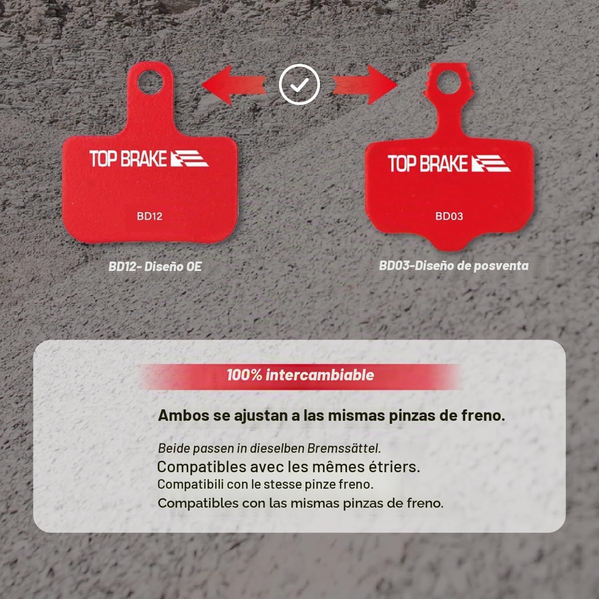 TOP BRAKE Pastillas de Freno de Disco compatibles con SRAM Level Ultimate/T/TL/TLM B1；Force eTap AXS/Red eTap AXS (Gen.2) | MTB eMTB Downhill Trail Enduro Race All Mountain Cycling
