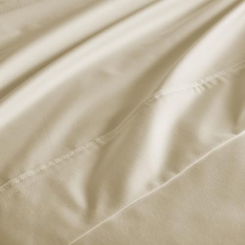 Miniatura 4 de Martex Clean Essentials - Juego de sábanas de mezcla de algodón antimicrobiano, color gris topo, tamaño King