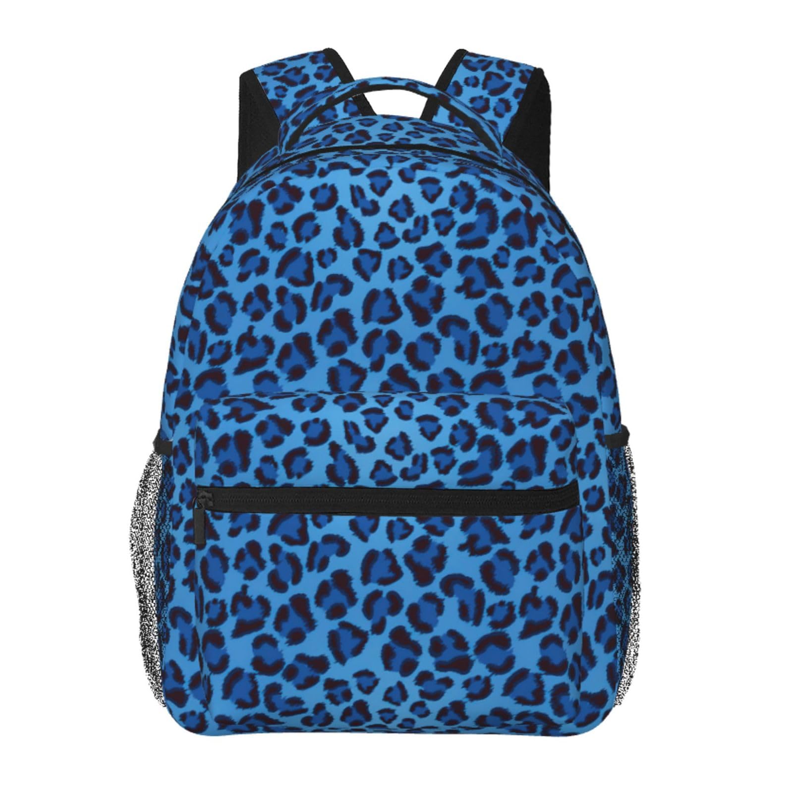 Mochila de leopardo estampada y ligera con amplio espacio diario unisex 6