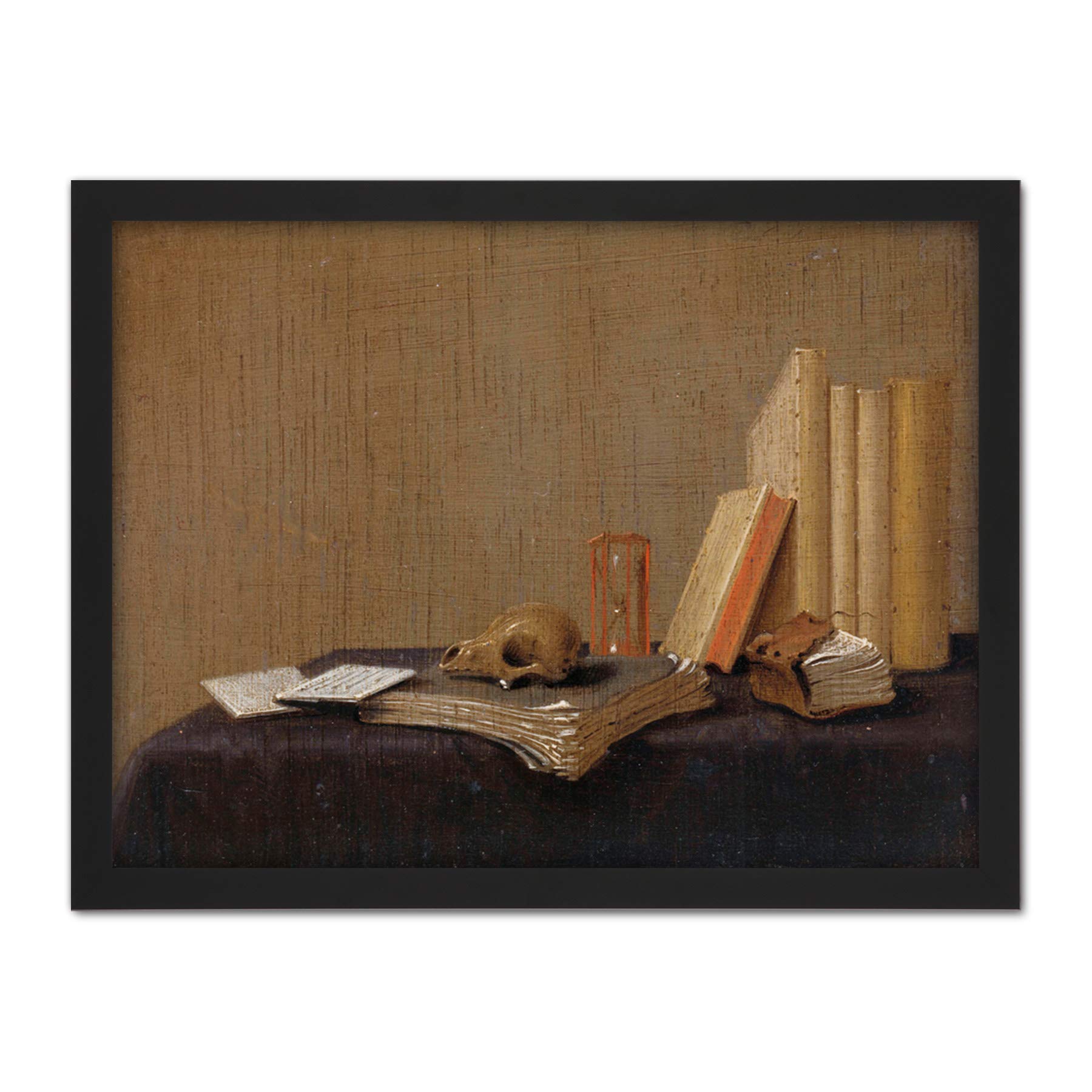 Artery8 Gerrit Van Vucht Vanitas Still Life Painting Artwork Framed Wall Art Print 18X24 Inch
