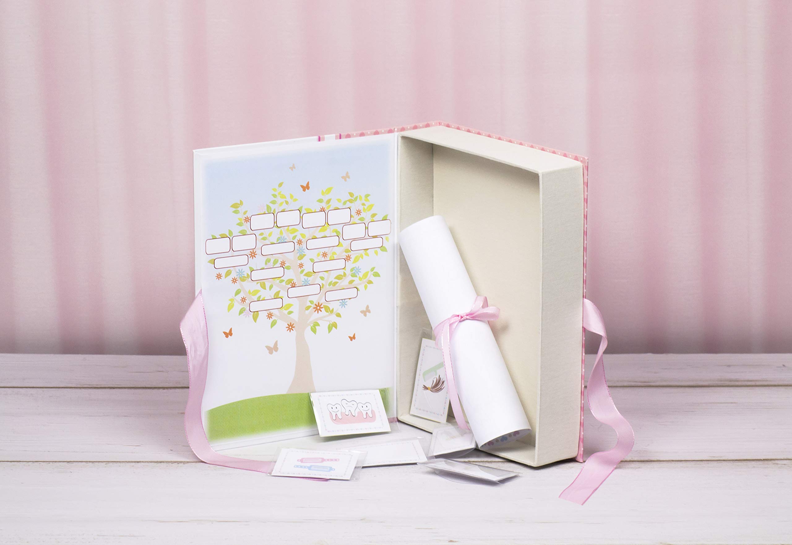 Scatola dei Primi Ricordi del Neonato Regalo per la Nascita, Scarpine Rosa