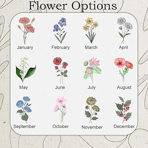 Miniatura 3 de Envío al día siguiente, mantas personalizadas para el Día de la Madre para mamá, abuela, mantas personalizadas hechas a mano con flores del mes de