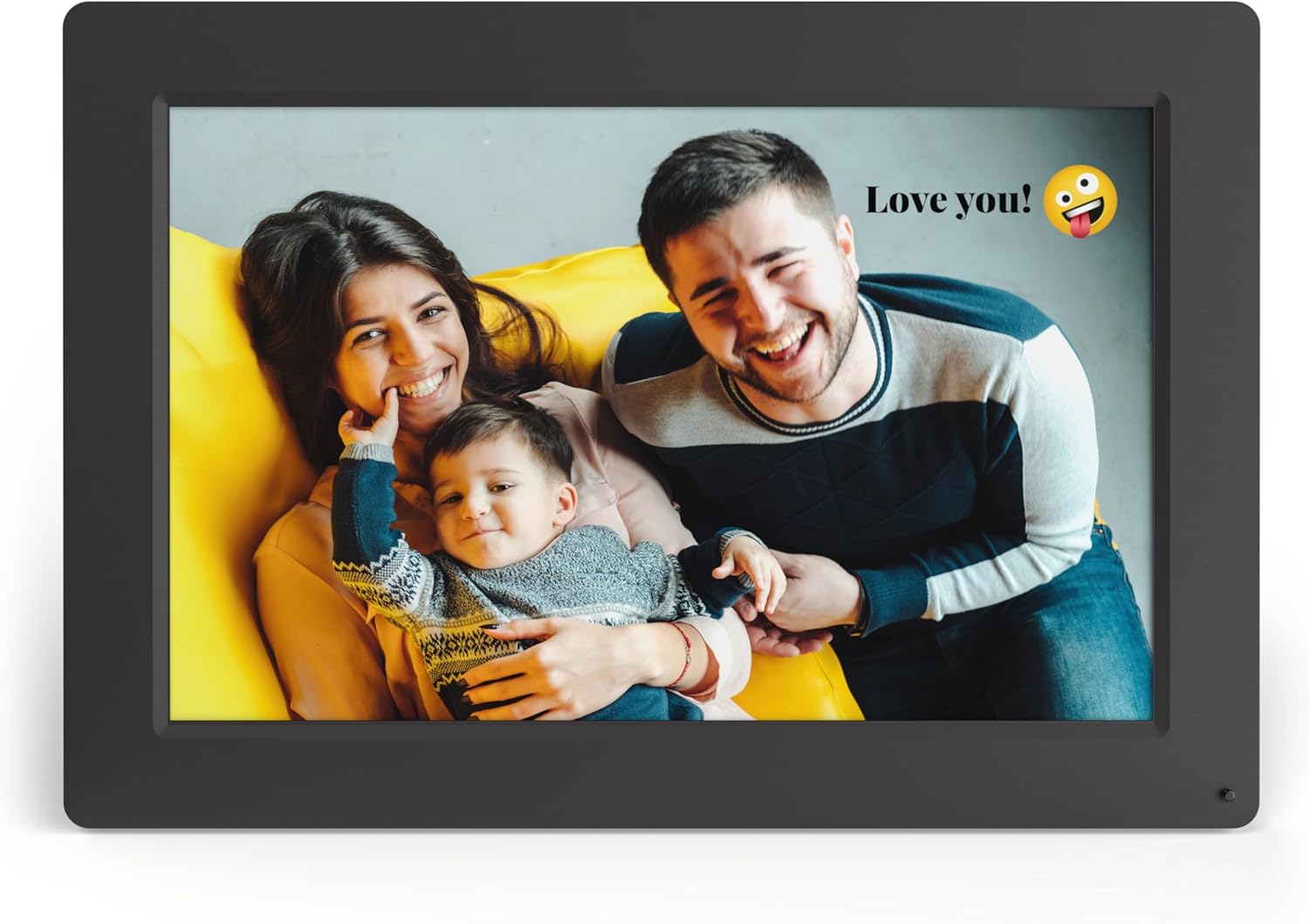 Simply Smart Home PhotoShare 10" Smart Digital Picture Frame in Jet Black, Send Pics from Phone to Frames, 8 GB, Holds 5,000+ Photos, HD Touchscreen, Easy Setup, No Fees