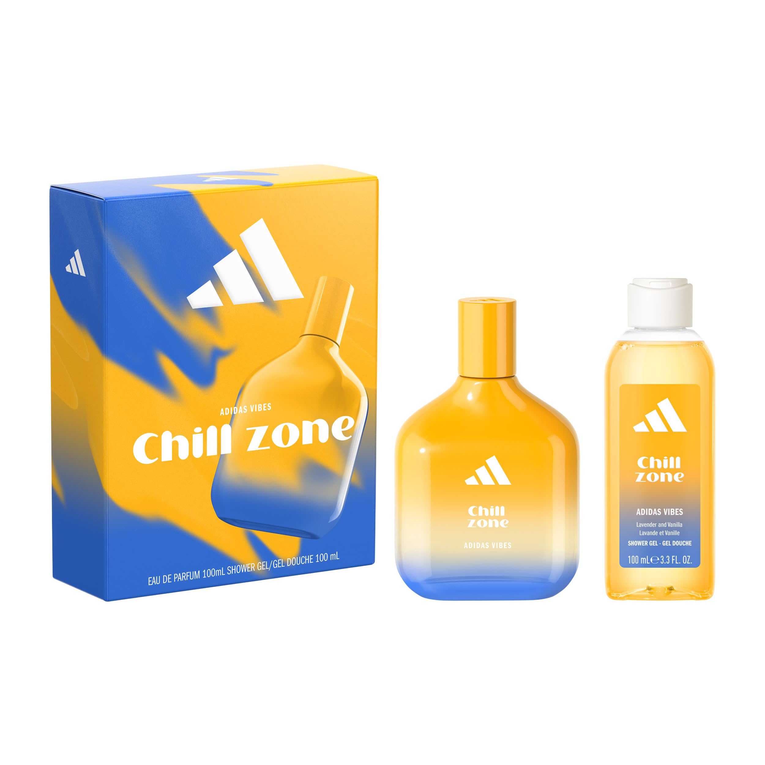 adidas Vibes Giftset including Chill Zone Eau de Parfum (100ml) and Shower Gel (100ml)
