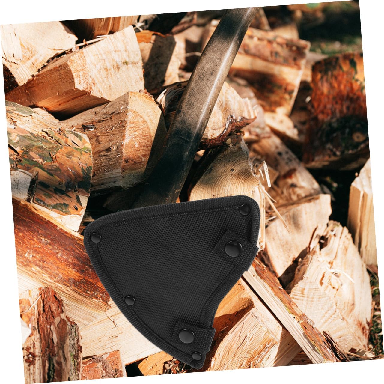 Homoyoyo 2pcs Nylon Axe Sleeve Portable Hatchet Cover Protective Head Cover Sturdy Outdoor Axe Protector Case for Camping and Hiking