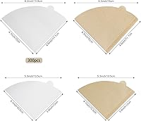 Vista 2 de 300 Count Coffee Filters Cone Coffee Filter No.1 Coffee Filters 1-2 Cups Pour OverCone Natural Paper(Unbleached)