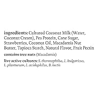 Vista 3 de siggi's® Plant-Based Coconut Blend, Strawberry, 5.3 oz. Cup – Single Serving Dairy Free Snack, More Protein Than Sugar