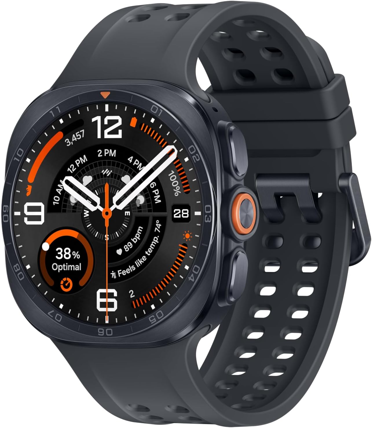 Galaxy Watch Ultra2, Titanium Gray, 47mm LTE Smartwatch | Rugged Design, AI Assistant, Advanced Sleep and Running Coach, Dive-Rated, Heart Rate Tracking [US Version, 2 Yr Warranty]