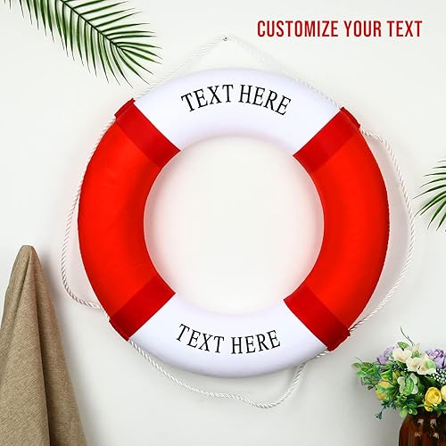 Miniatura 2 de Anillo de preservador de vida personalizado, decoración de casa con nombre personalizado (personalizado)