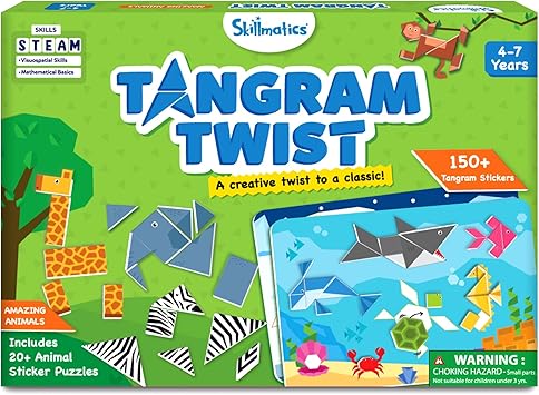 Tangram Sticker Puzzles