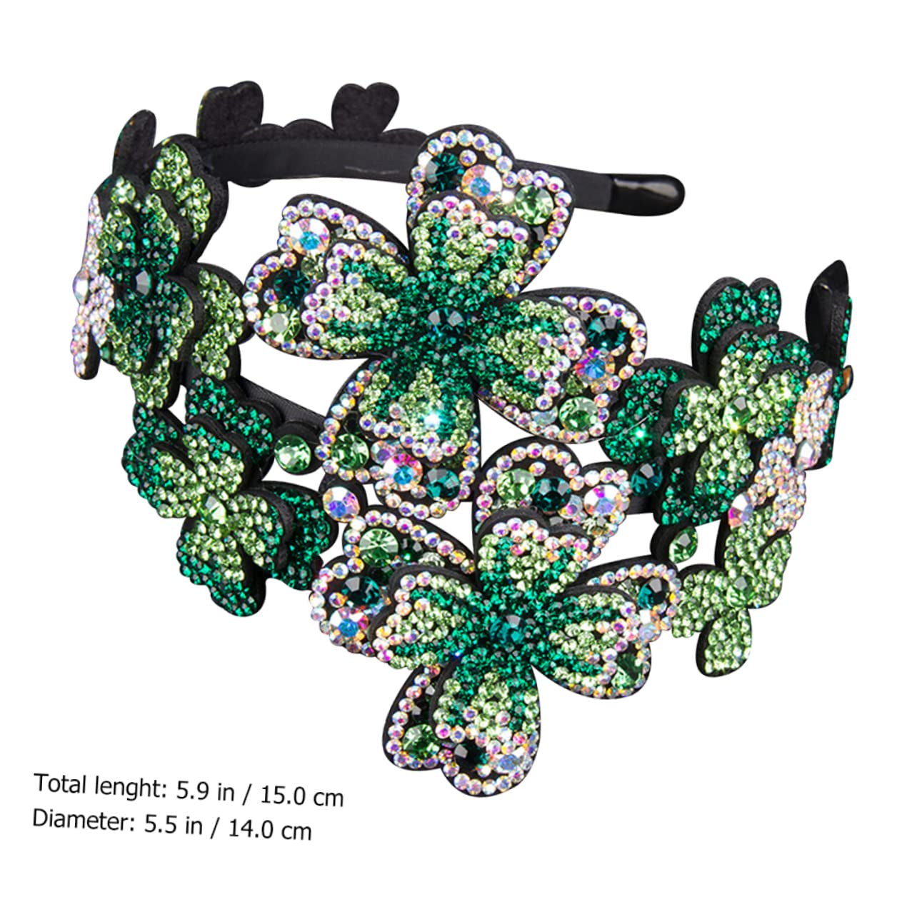 Housoutil 2pezzi Fascia Per Flapper Accessorio Per Donne Headband Antiscivolo Per Eventi e Speciali