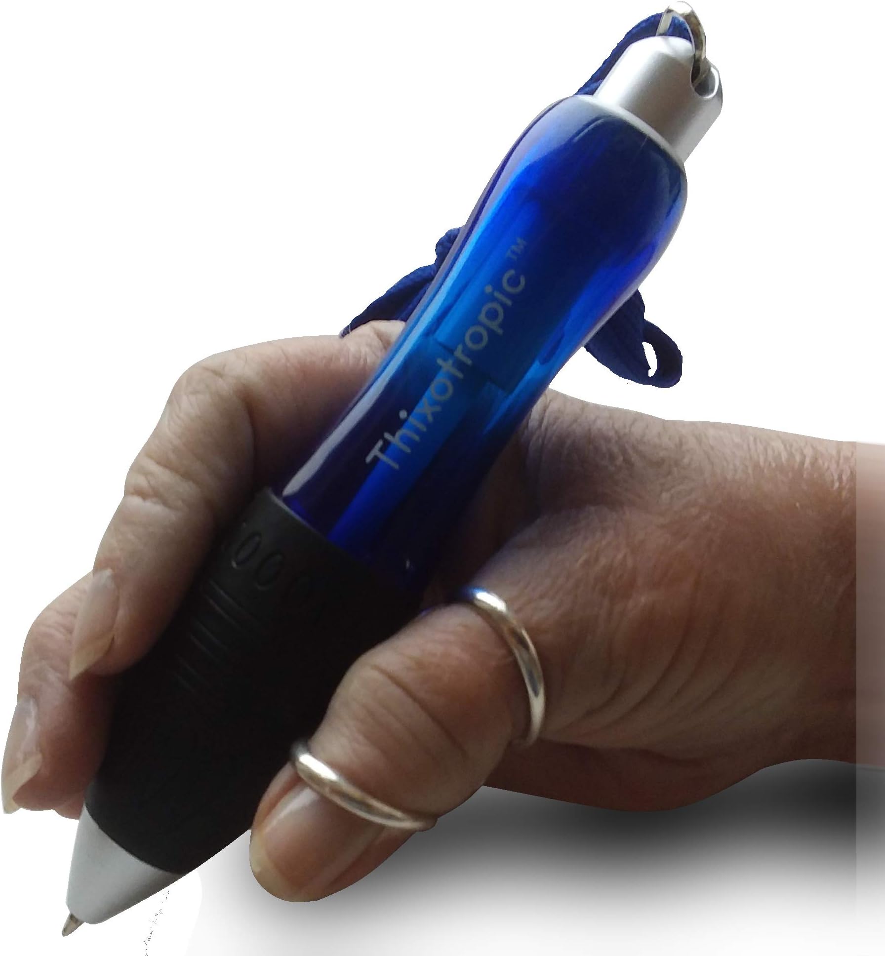 Super Big Fat Pen for Arthritis (5 pack) Blue Ink, Blue Body + 5 Ink Refills