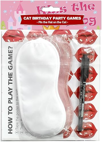 Miniatura 7 de PARTYLOUD Juegos de fiesta de San Valentín, Pin The Kiss on The Frog, 24 piezas de juegos de fiesta de San Valentín, aula, suministros de fiesta