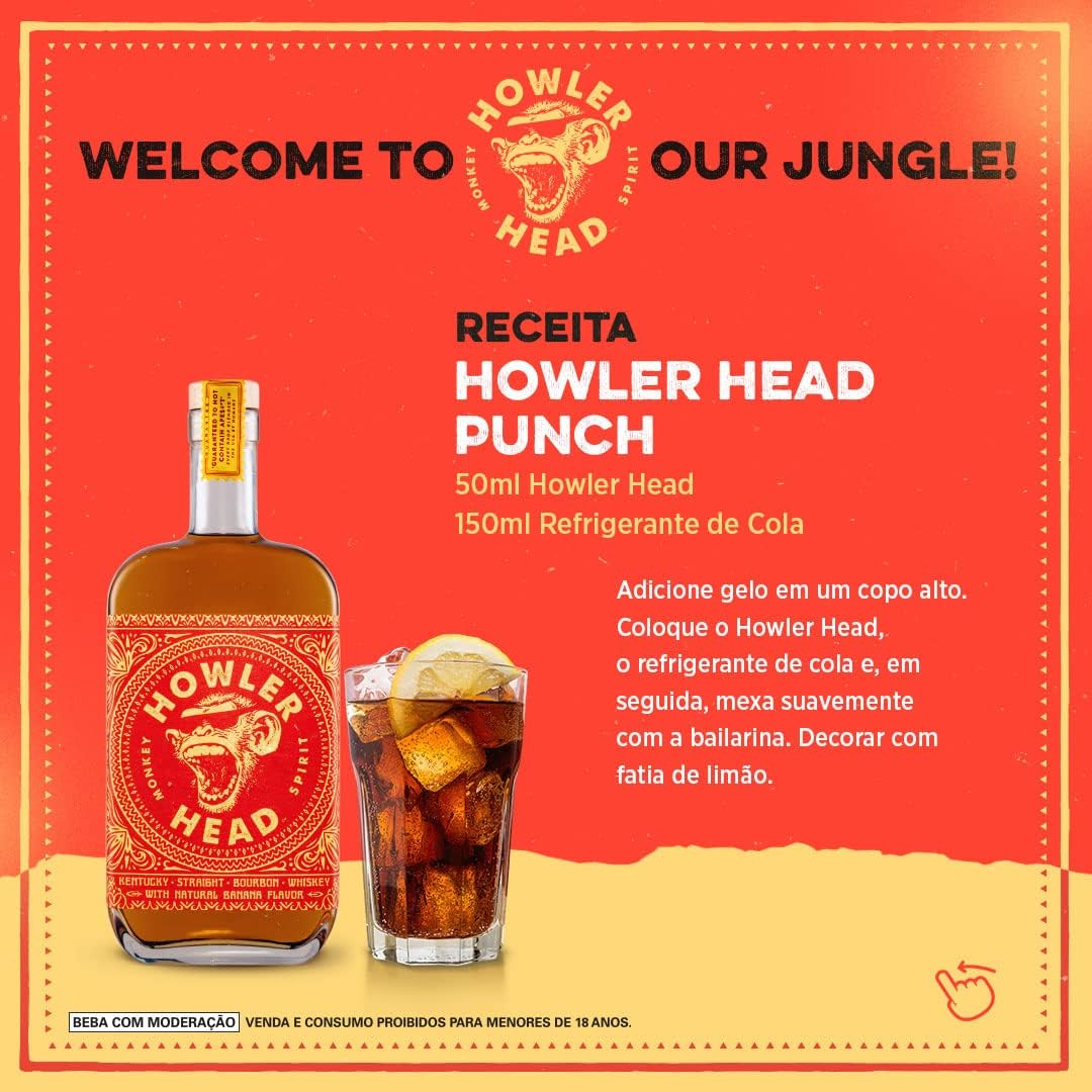 Howler Head Whiskey Banana Bourbon 750Ml | Amazon.com.br