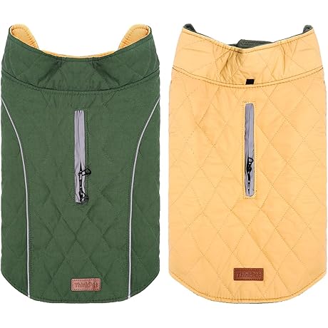 ThinkPet Reversible Cozy Reflective Dog Winter Jacket