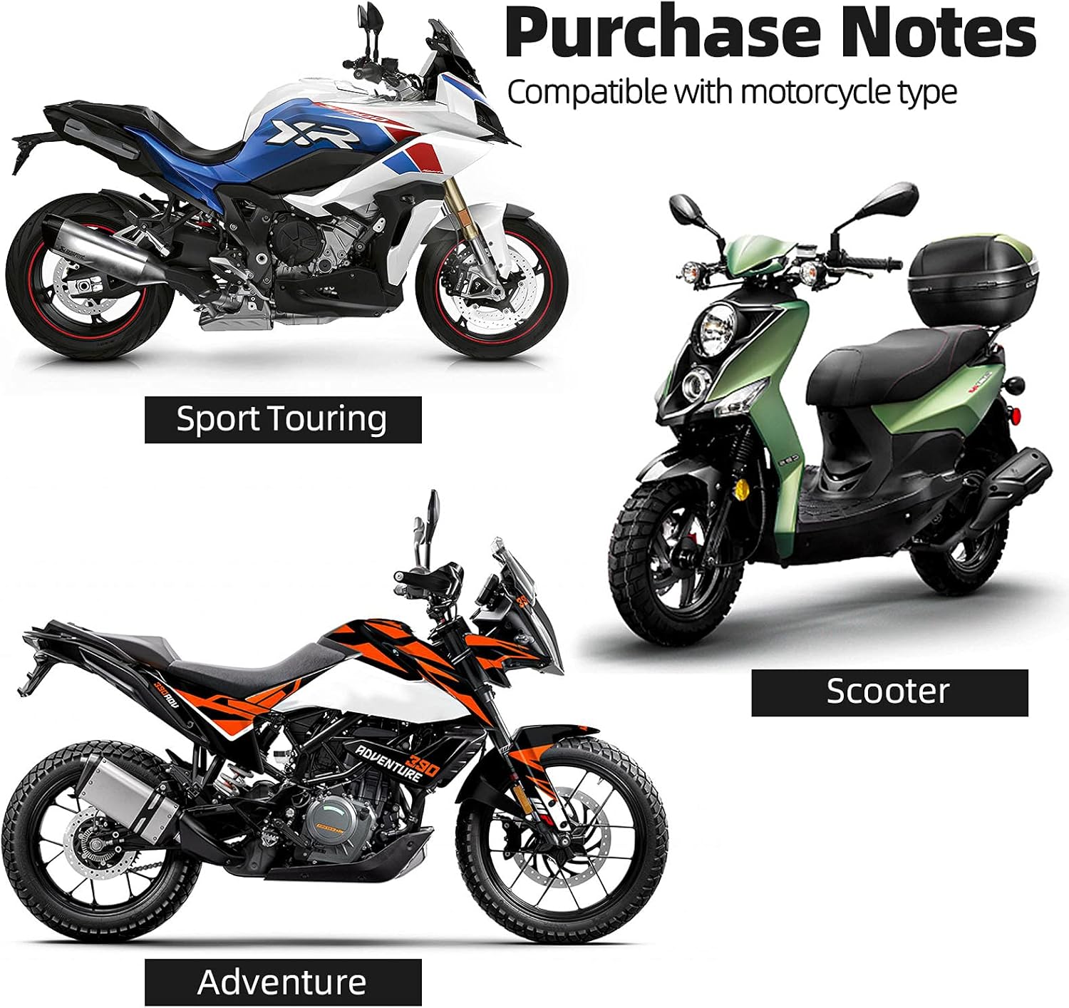 ROCKBROS Motorcycle Saddle Bags Motorcycles Saddlebags Waterproof 60L for Honda Yamaha Suzuki Removable Side Bag Pack Detachable Bag (2 PCS) : Automotive