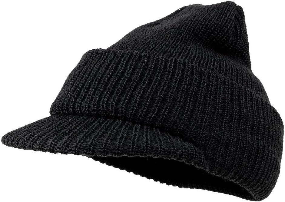 Made in USA, Government Issue 100% Wool Beanie Cap