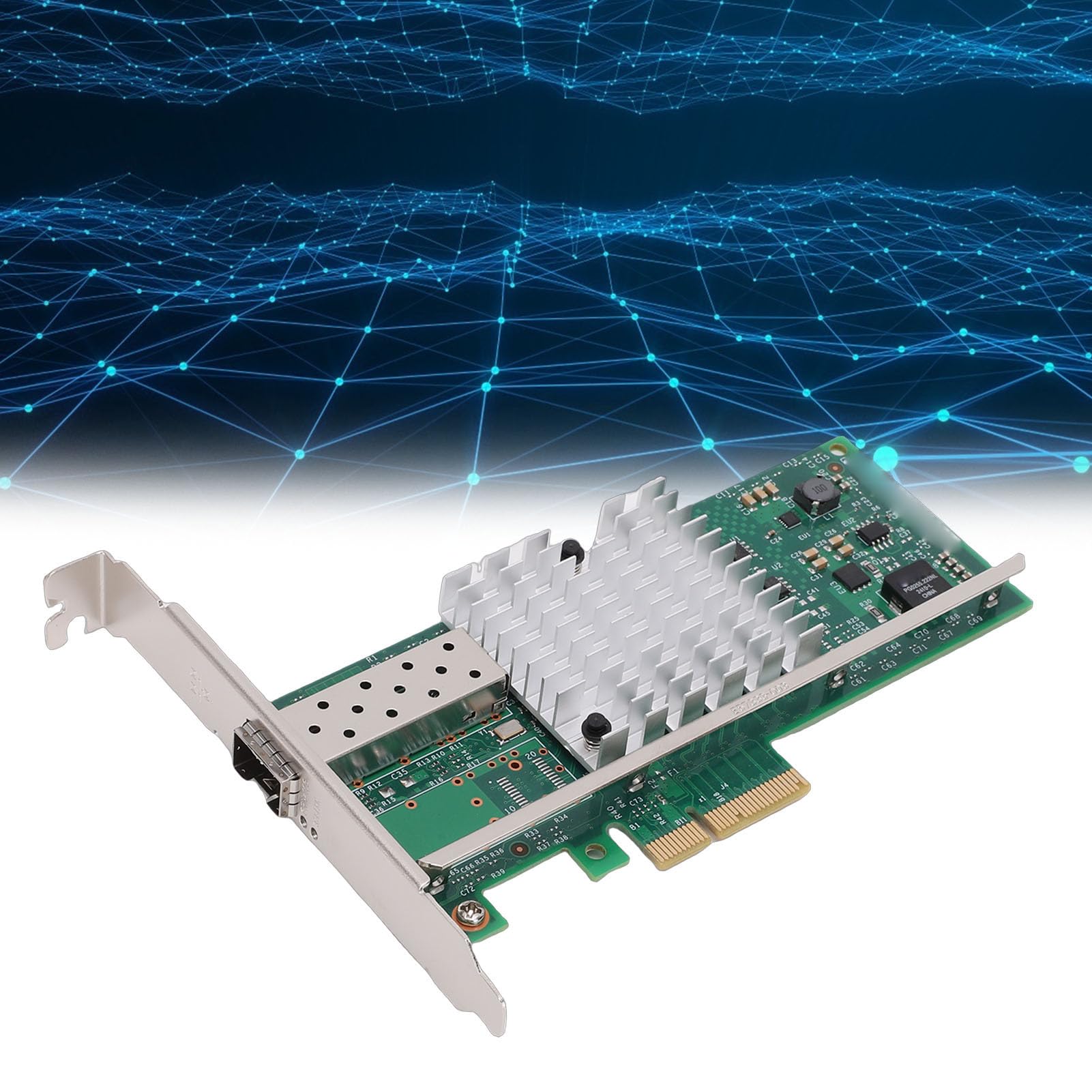 Robusto Adattatore per Scheda di Rete SFP+ da 10 GB con Controller 82599 e Accelerazione Hardware, Prestazioni di Lunga Durata per Sistemi Server e