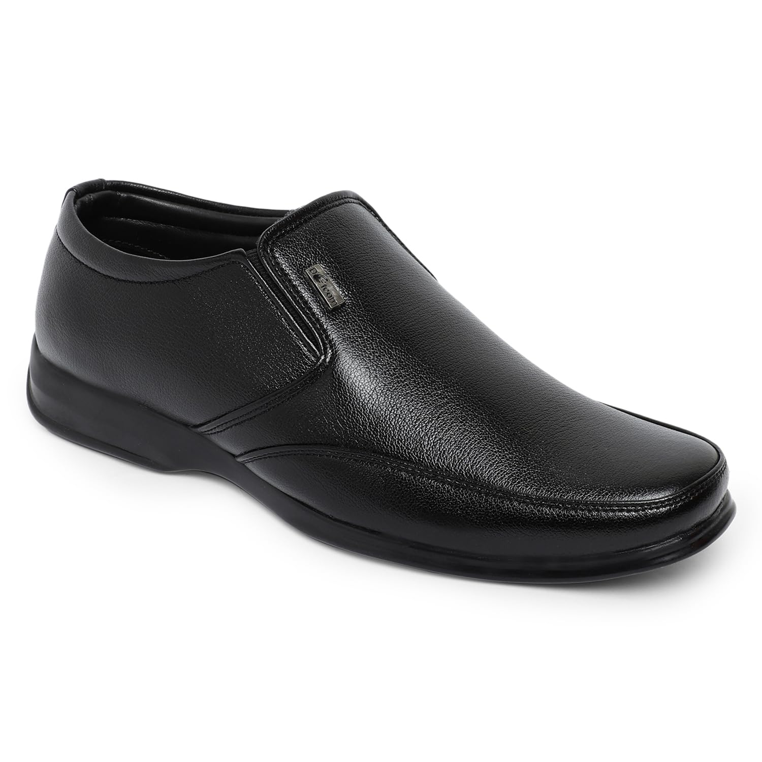 action DOTCOM D-34-BLACK Synthetic Leather Slip-On Formal Shoes (Men)-picture-14