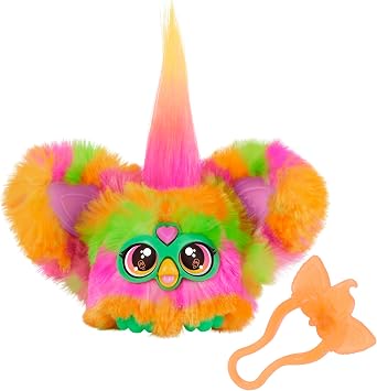 Furby Furby Furblet Party Mini Friend Over 45 Sounds, Furbish, Electric Plush Toy, For Ages 6 and Up, Multicolor G0400 Genuine Product