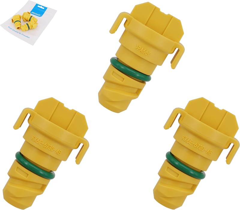 3 Tampões de Dreno de Óleo do Motor abczok para Ford F-150, Mustang, Bronco, Edge, Explorer e Lincoln – Kit com 3 unidades
