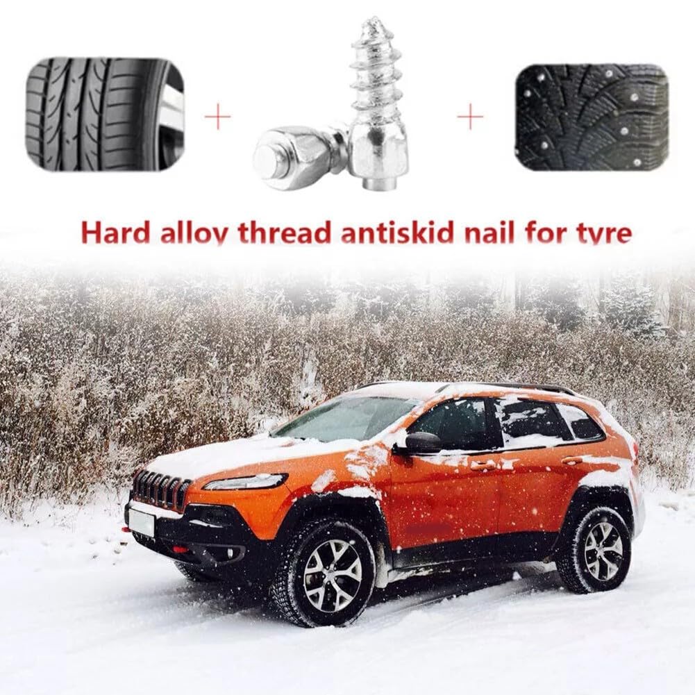 200Pcs 4x12mm Vite Pneumatico Borchie Neve Spikes Anti-ghiaccio Anti-ghiaccio Strumento Per Auto SUV