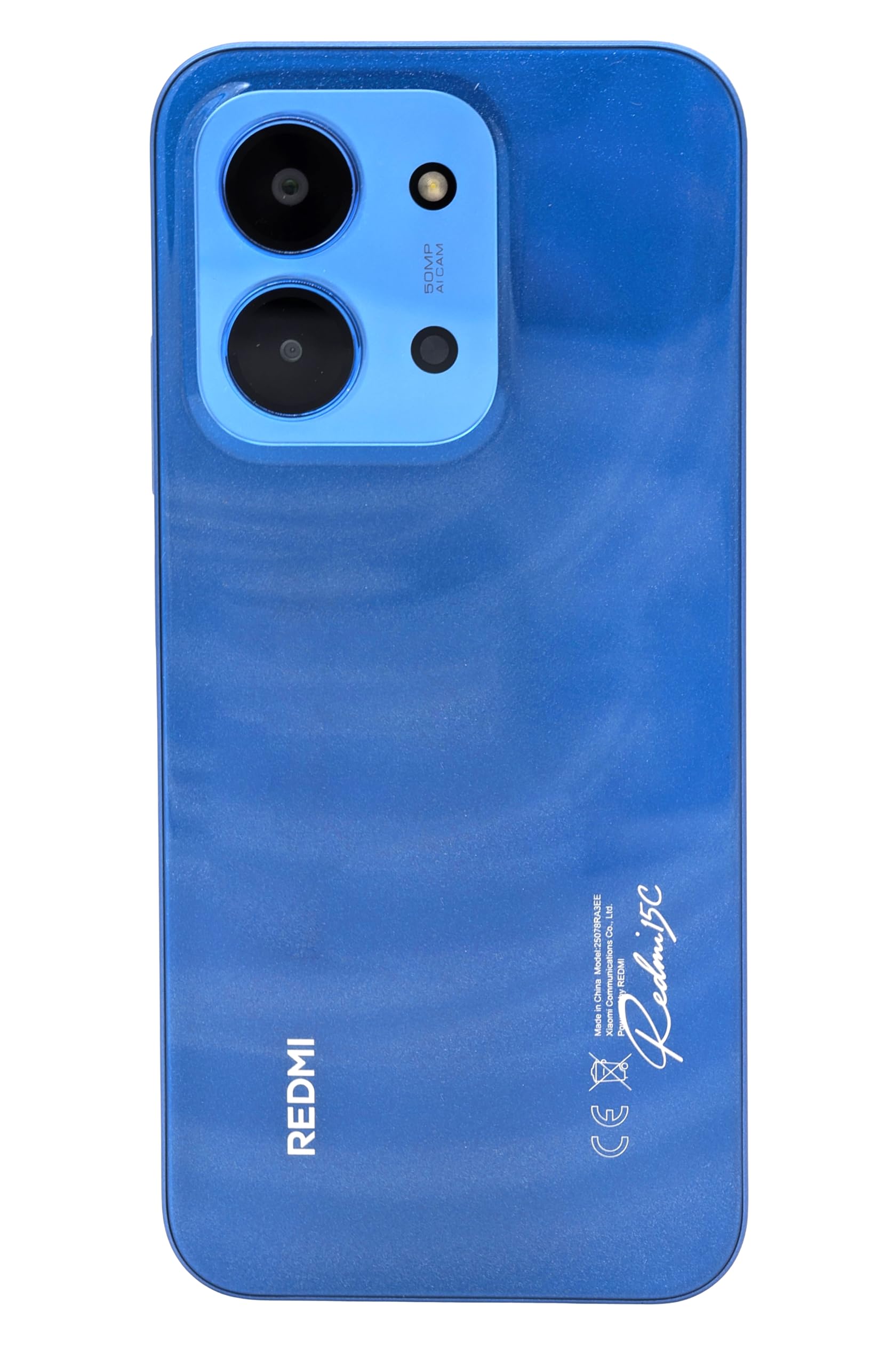 XIAOMI Redmi 15C Smartfon 4 + 256 GB, niebieskie światło księżyca, ekran 6,9" 120 Hz, MediaTek Helio G81-Ultr, aparat 50 MP, 6000 mAh, nie zawiera ładowarek, w zestawie ładowarka 67 W
