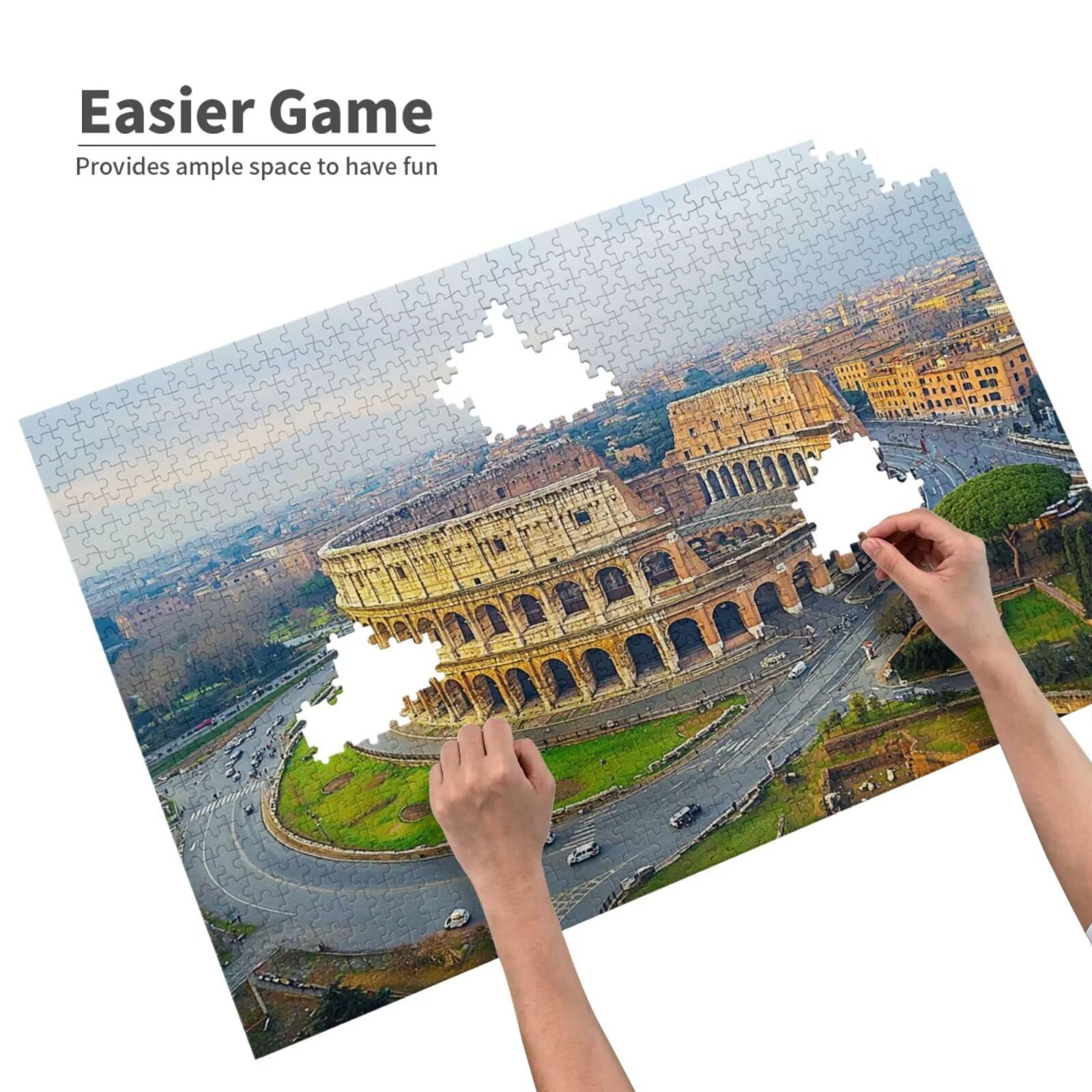 Puzzle Roma Puzzle 5000 Pezzi Paesaggio - Adatto ad Adulti e Principianti - Giochi Divertenti/Sfidanti/Impossible - Hobby Creativi per Adulti Attività Artigianali - Regali per Uomini/Donne 2T-729