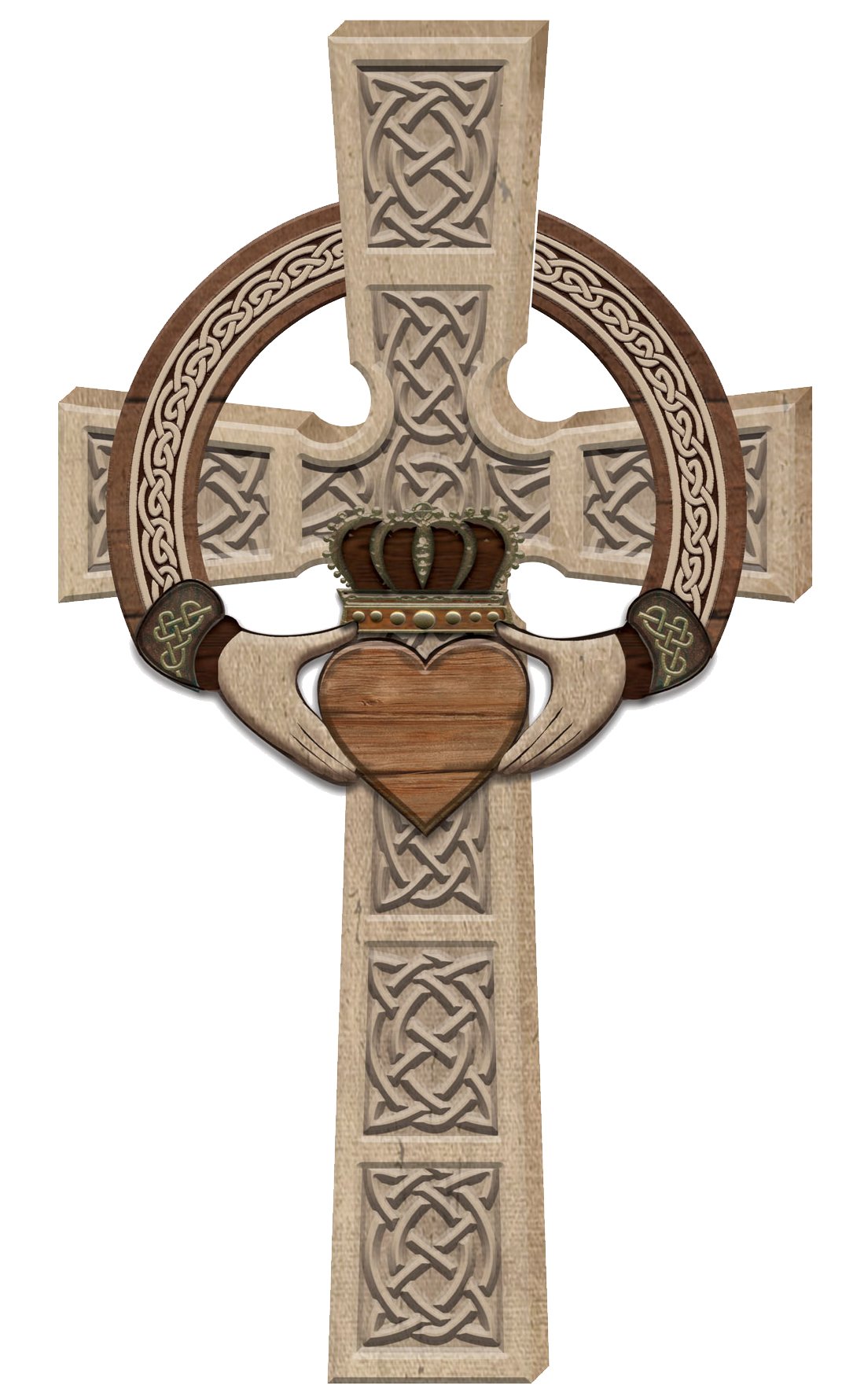 Abbey Gift Claddagh Wall Cross with Card