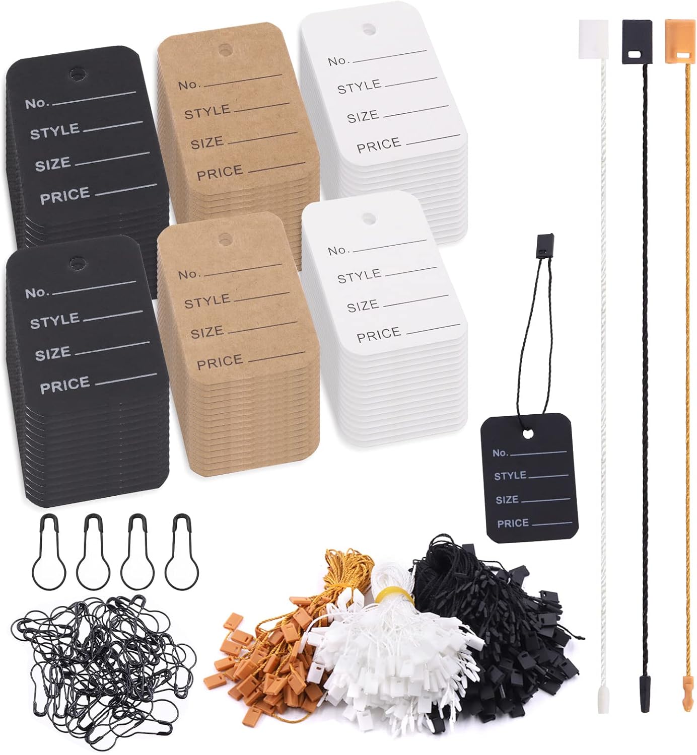 Hilitchi 1700Pcs 1.97" X 1.38" Price Tags with Hang Tag