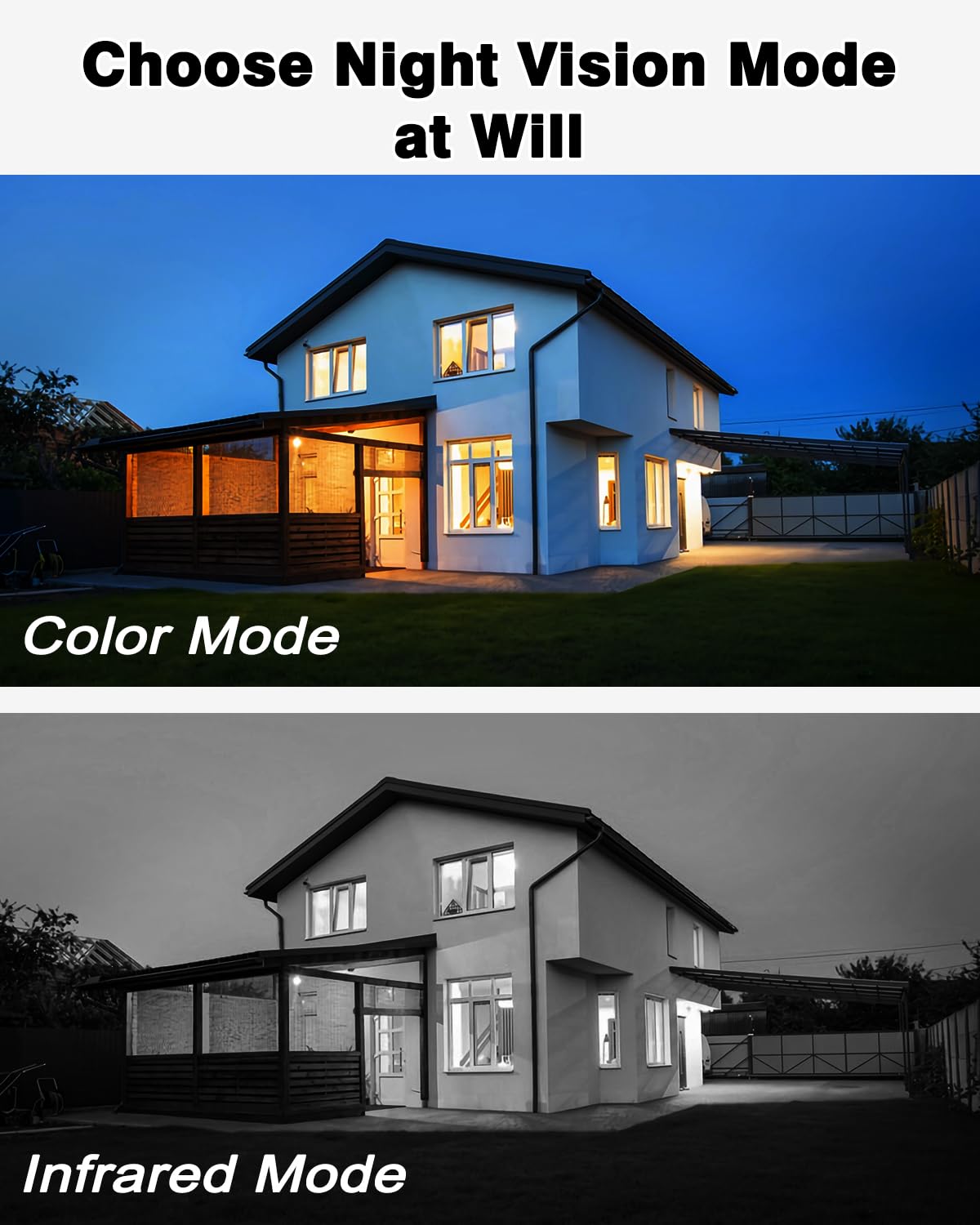 ANRAN Solarna kamera monitorująca 5 MP, do użytku na zewnątrz, WiFi, 3K 360°, PTZ, widoczność na zewnątrz, kolorowa widoczność w nocy, dwukierunkowe audio, wykrywanie ruchu PIR, inteligentny alarm